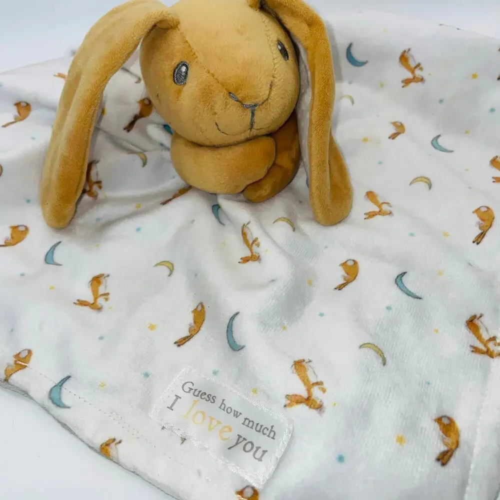 Guess How Much I Love You Bunny Rabbit Lovey Security Blanket Plush Knotted Toy